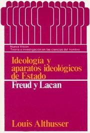 Cover of: Ideologia y Aparatos Ideologicos de Estado: Freud y Lacan (Teoria E Investigacion)