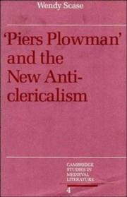 Cover of: Piers Plowman and the new anticlericalism