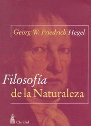 Cover of: Filosofia de La Naturaleza by Georg Wilhelm Friedrich Hegel