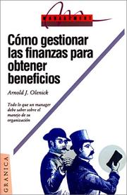 Cover of: Como Gestionar Las Finanzas Para Obtener Beneficios