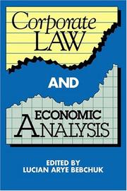 Cover of: Corporate law and economic analysis