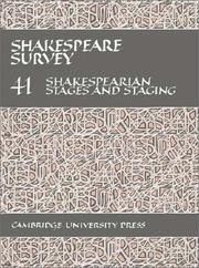 Cover of: Shakespeare Survey 41 by Stanley Wells