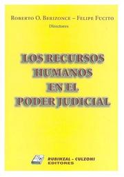 Cover of: Los Recursos Humanos En El Poder Judicial