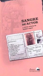 Cover of: Sangre de Actor y Otros Relatos de Humor Negro
