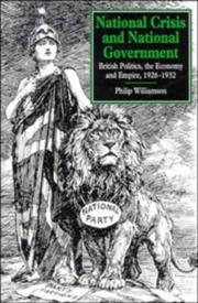 Cover of: National crisis and national government by Philip Williamson