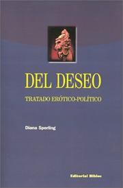 Cover of: Del Deseo