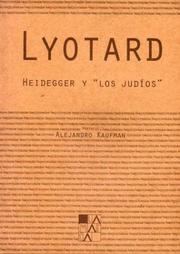 Cover of: Heidegger y "Los Judios"