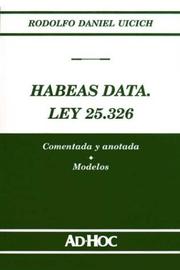 Cover of: Habeas Data Ley 25.326