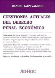 Cover of: Cuestiones Actuales del Derecho Penal Economico