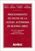 Cover of: Procedimiento de Faltas de La Ciudad Autonoma de Buenos Aires