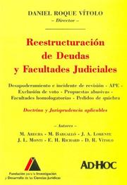 Cover of: Reestructuracion de Deudas y Facultades Judiciales: Doctrina y Jurisprudencia Aplicables
