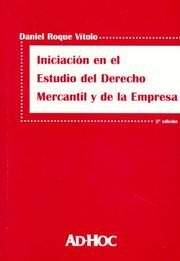 Cover of: Iniciacion En El Estudio del Derecho Mercantil y de La Empresa - 2b by Daniel Roque Vitolo