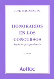 Cover of: Honorarios En Los Concursos