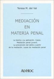 Cover of: Mediacion En Materia Penal