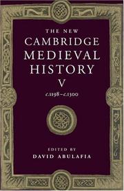 Cover of: The New Cambridge Medieval History, Vol. 5 by David Abulafia