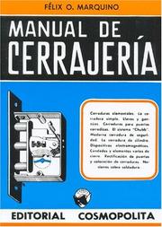 Manual de Cerrajeria by Felix O. Marquino