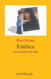 Cover of: Estetica. La Cuestion del Arte