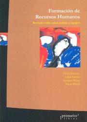 Cover of: Formacion de Recursos Humanos by Lilian Lembo, Gilda Mancuso