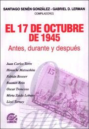 Cover of: El 17 de Octubre de 1945