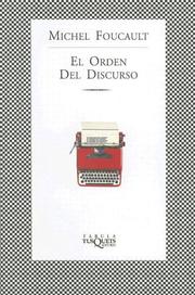 Cover of: El Orden del Discurso by Michel Foucault
