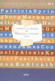 Cover of: Finnish Yearbook of Political Thought 2001