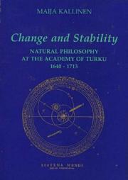 Change and Stability (Historiallisia tutkimuksia) by M. Kallinen