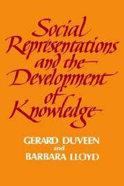 Cover of: Social representations and the development of knowledge