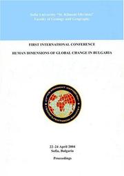 Human Dimensions of Global Change in Bulgaria by Petrer Slaveikov