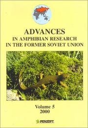 Cover of: Advances in Amphibian Research in the Former Soviet Union