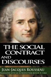 Cover of: The Social Contract and Discourses by Jean-Jacques Rousseau