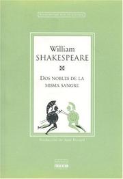 Cover of: DOS Nobles de La Misma Sangre by Amir Hamed, William Shakespeare