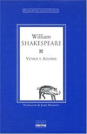 Cover of: Venus y Adonis by Jesus Munarriz, William Shakespeare