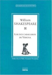Cover of: Los DOS Caballeros de Verona by Pablo Armando Fernandez, William Shakespeare