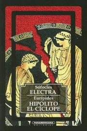 Cover of: Electra - Hipolito - el Ciclope