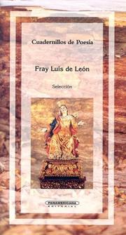 Cover of: Fray Luis de Leon (Cuadernillos de Poesia)