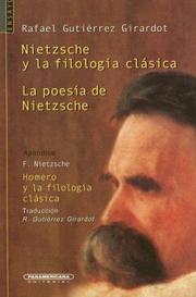 Cover of: Nietzsche y la Filologia Clasica