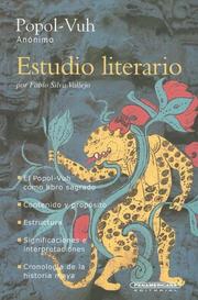 Cover of: Popol Vuh (Estudio Literario)