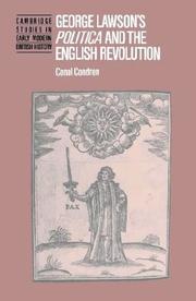 George Lawson's Politica and the English Revolution by Conal Condren