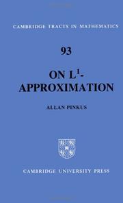 Cover of: On L1-approximation