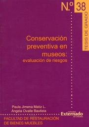 Cover of: Conservacion Preventiva En Museos by L. Paula Jimena Matiz