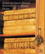 Cover of: Tesoros del Colegio Mayor de Nuestra Senora del Rosario by Benjamin Villegas