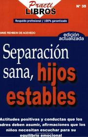 Cover of: Separacion Sana, Hijos Estables