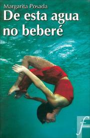 Cover of: De esta agua no bebere (Ficcionario)