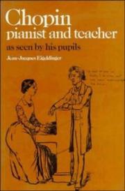 Cover of: Chopin: Pianist and Teacher | 