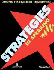 Cover of: Strategies in Speaking:  Activities for Developing Conversations
