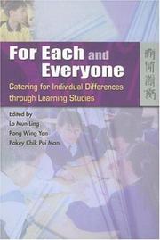 Cover of: For Each And Everyone: Catering for Individual Differences Through Learning Studies