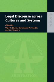 Cover of: Legal Discourse Across Cultures and Systems
