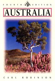 Cover of: Australia | Carl Robinson