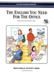 Cover of: The English You Need for the Office, Multi-Skills Activity Book w/Audio CD | Susan Dean