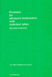 Cover of: Formulae for Advanced Mathematics with Statistical Tables (School Mathematics Project Tables)